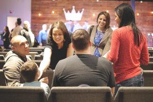 Members worshipping at a non-denominational church in Norcross